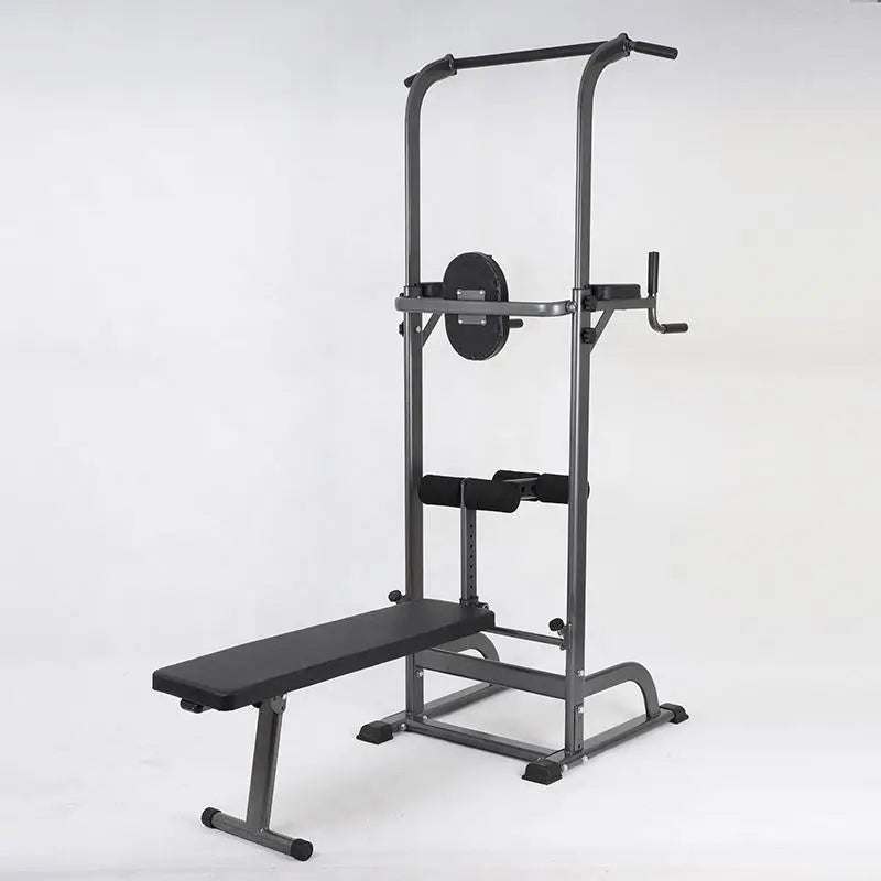 Fitness Equipment AB Straps Horizontal Bar Tower Multi Gym Machine Foldable Utility Weight Lifting Bench Pull Up Dip Station
