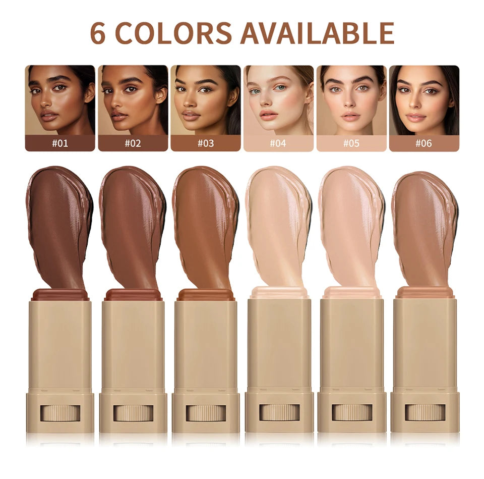 Eraser Foundation Stick Stick Serum Boosted Skin Tint Foundation Stick Smooth Plumper Hight Coverage Travel Flawless Foundation