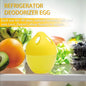 Set of 4 Eco-Friendly Fridge Refresheners - Odor Absorbing & Antibacterial, Cute Lemon Egg Shape, Safe for Food Storage