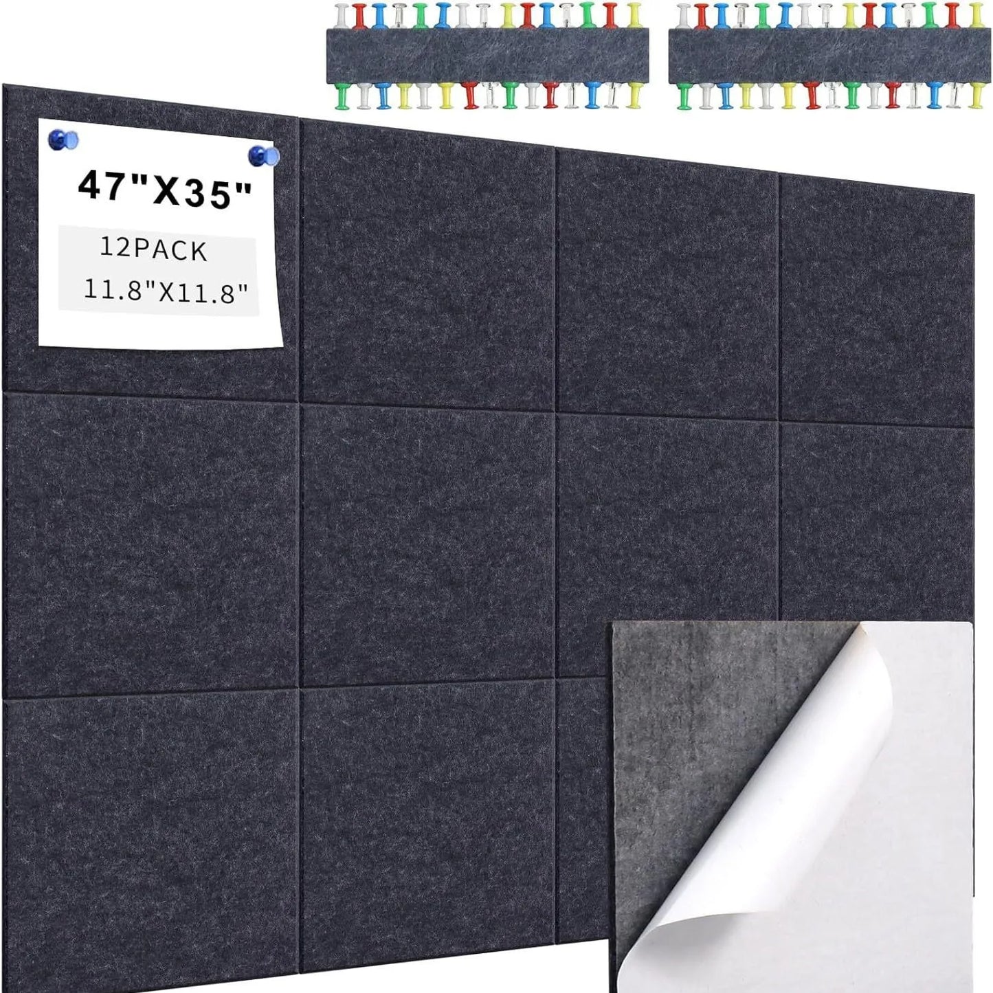 Eco-Friendly Polyester Fiber Acoustic Panels & Felt Soundproof Tiles for Kindergarten/Office/School, Noise Reduction Wall Decor