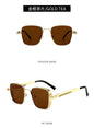 2025 Polarized Sunglasses Men High End Handsome Driving Special Anti UV High Quality Metal Punk Fashion Trends Sunglasses
