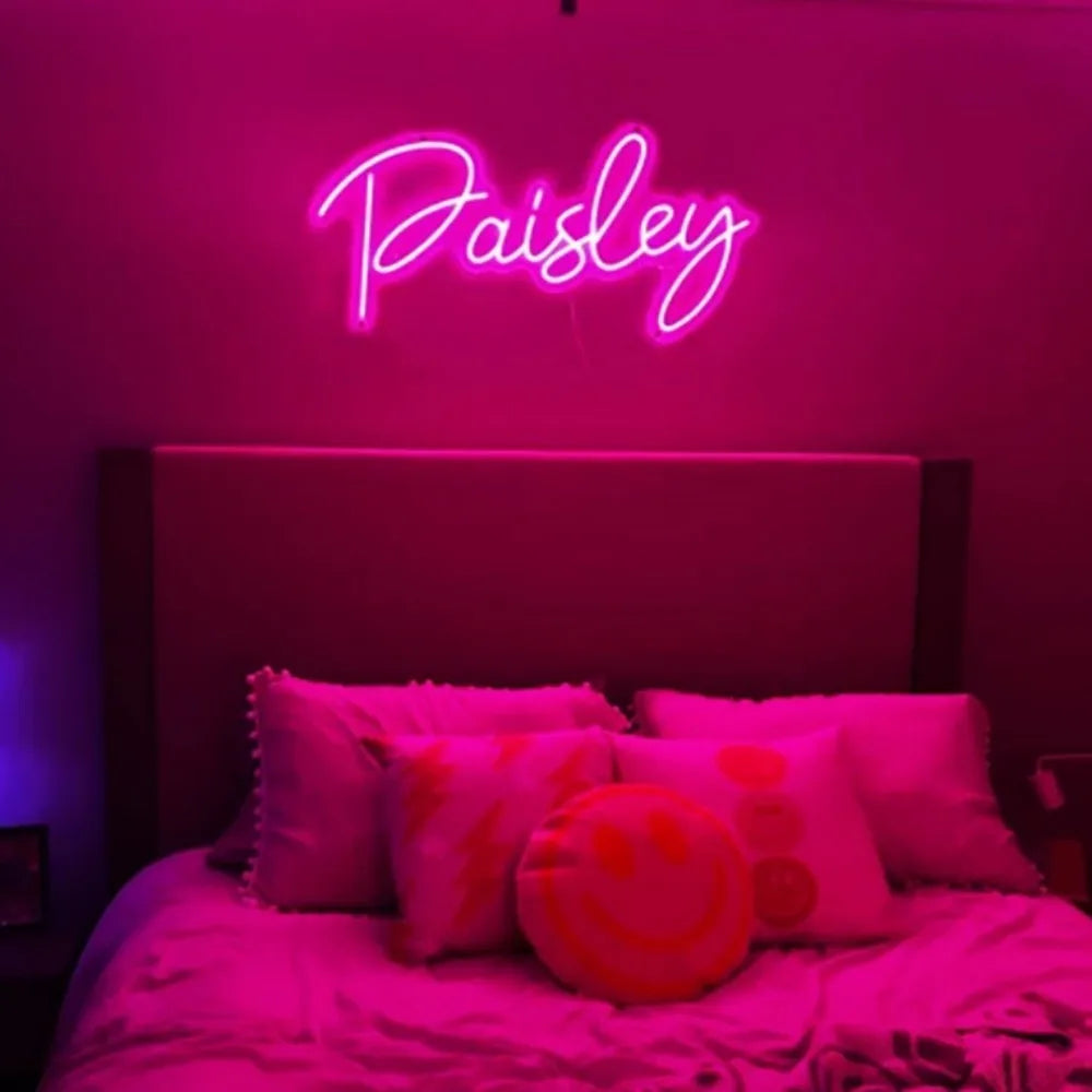 Custom Neon Sign Led Name Light for Kids Custom Name Signs Logo Birthday Lights Neon Led Personalized Gifts Bedroom Wall Decor