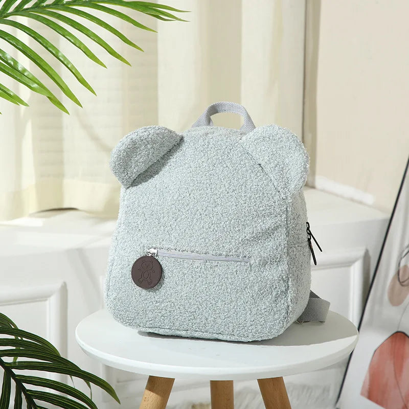 Custom Bear Backpacks Personalized Unique Name For Kids Travel Rucksacks Soft Shoulder Straps Cute Bear Shaped Shoulder Bags