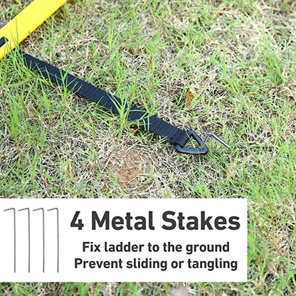 Agility Training Football Soccer Equipment, Fitness Training Disc Cones Ladder Chute Running Umbrella for Speed Balance Footwork