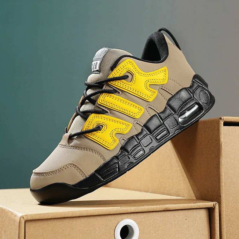 Men's Trendy Casual Sneakers Spring and Autumn Lightweight Durable Shoes AIR Vintage Basketball Shoes Comfortable Running Shoes