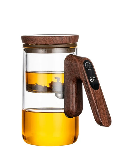 Smart Electric Automatic Glass Water Bottle intelligent timing teapot full glass inner tank automatic tea infuser