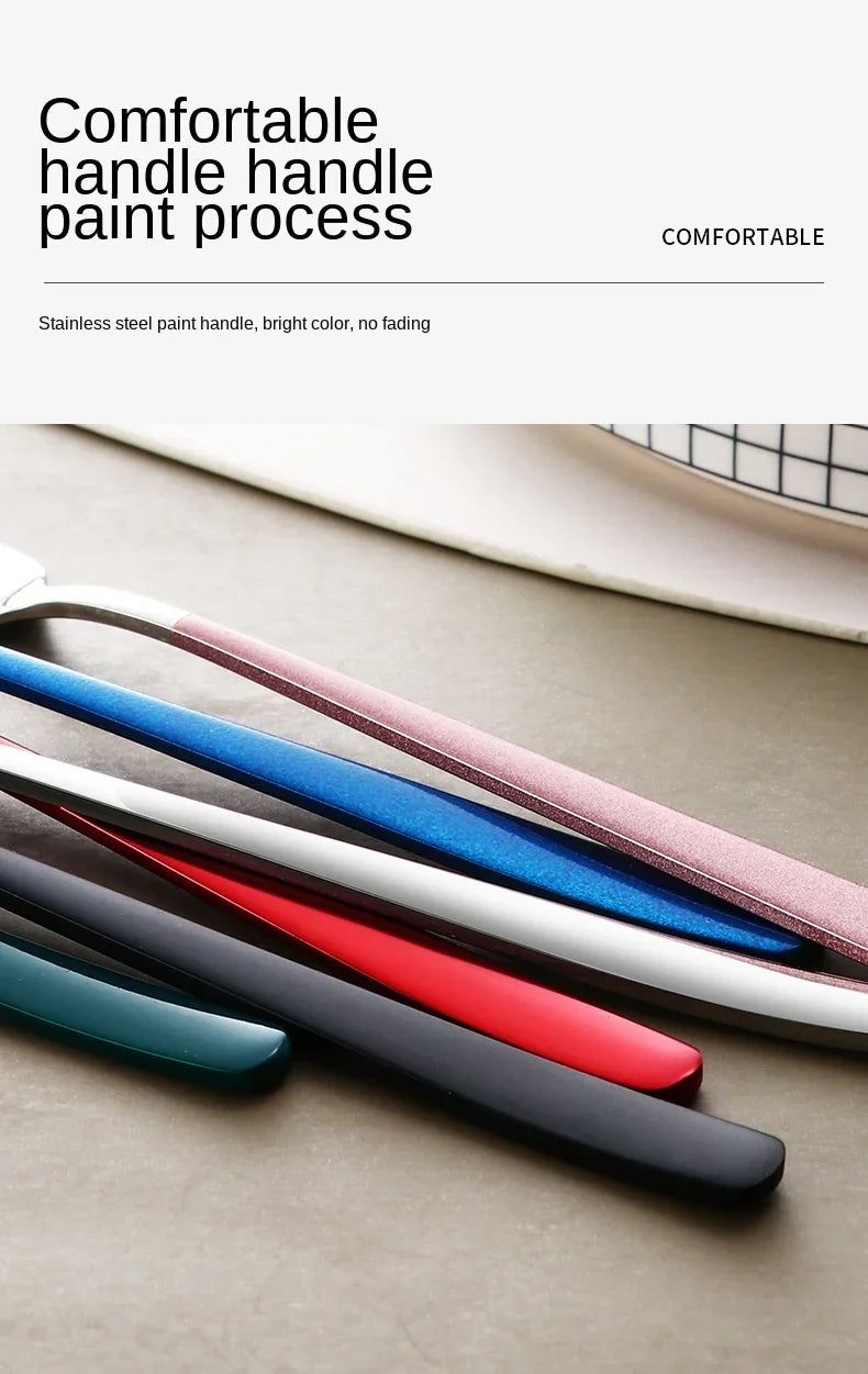 Eco Friendly 304 Dinnerware Set, Portable Cutlery Sets with Case, Kitchen Accessories, Gold Knife Fork Spoon Silverware Sets