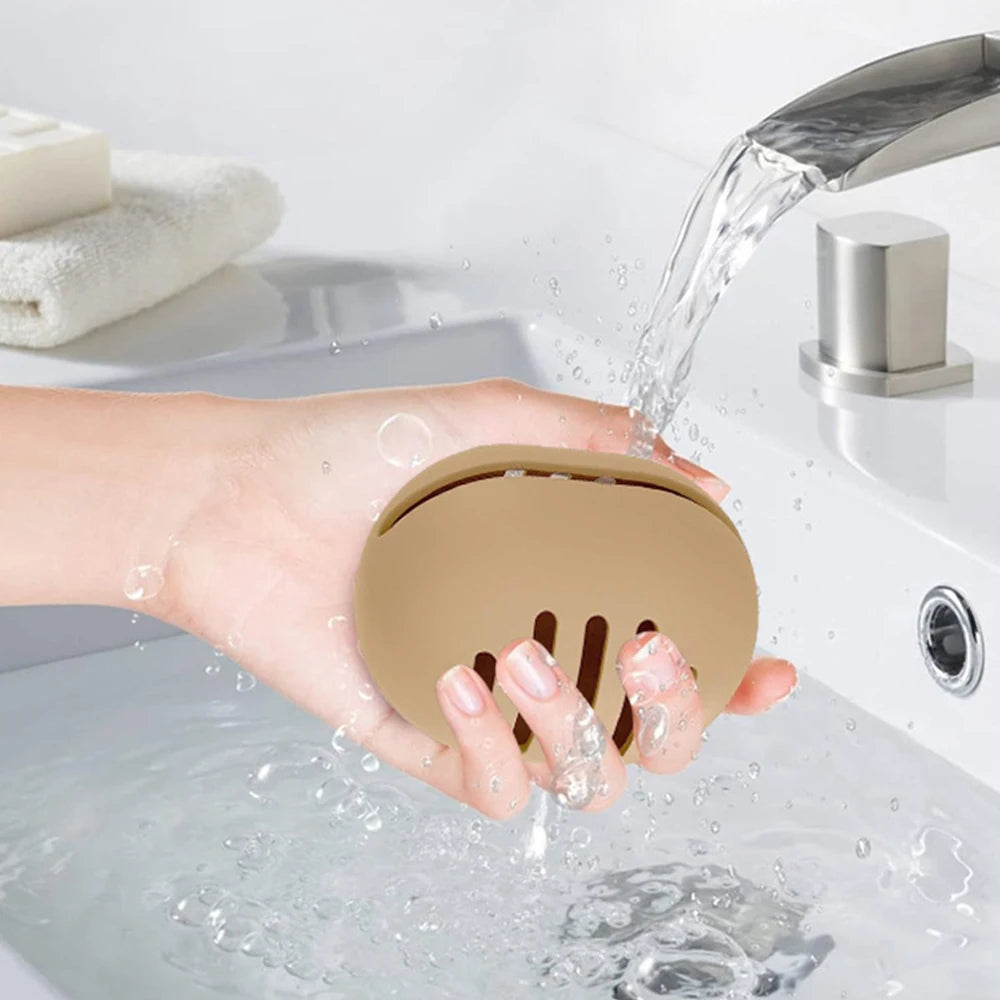 Makeup Sponge Holder Eco-Friendly Silicone Beauty Eggs Storage Case Multi-hole Travel Protable Cosmetic Puff  Organizer Box