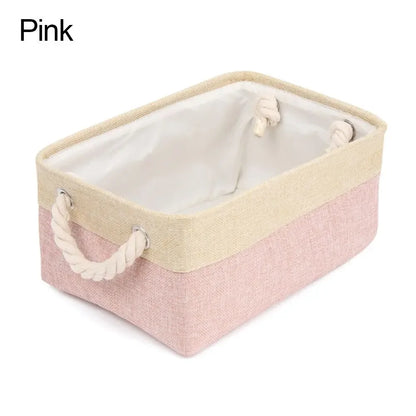 Home Supplies Sundries Sorting Basket Folding Linen Organizer Box Underwear Socks Baby Toys Storage Basket