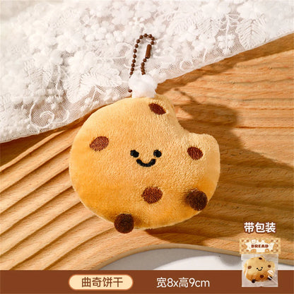 Cute Bread, Plush Bags, Pendants, Keychains, Creative Little Dolls  Accessories Wholesale  Cartoon Girl Backpack Accessories