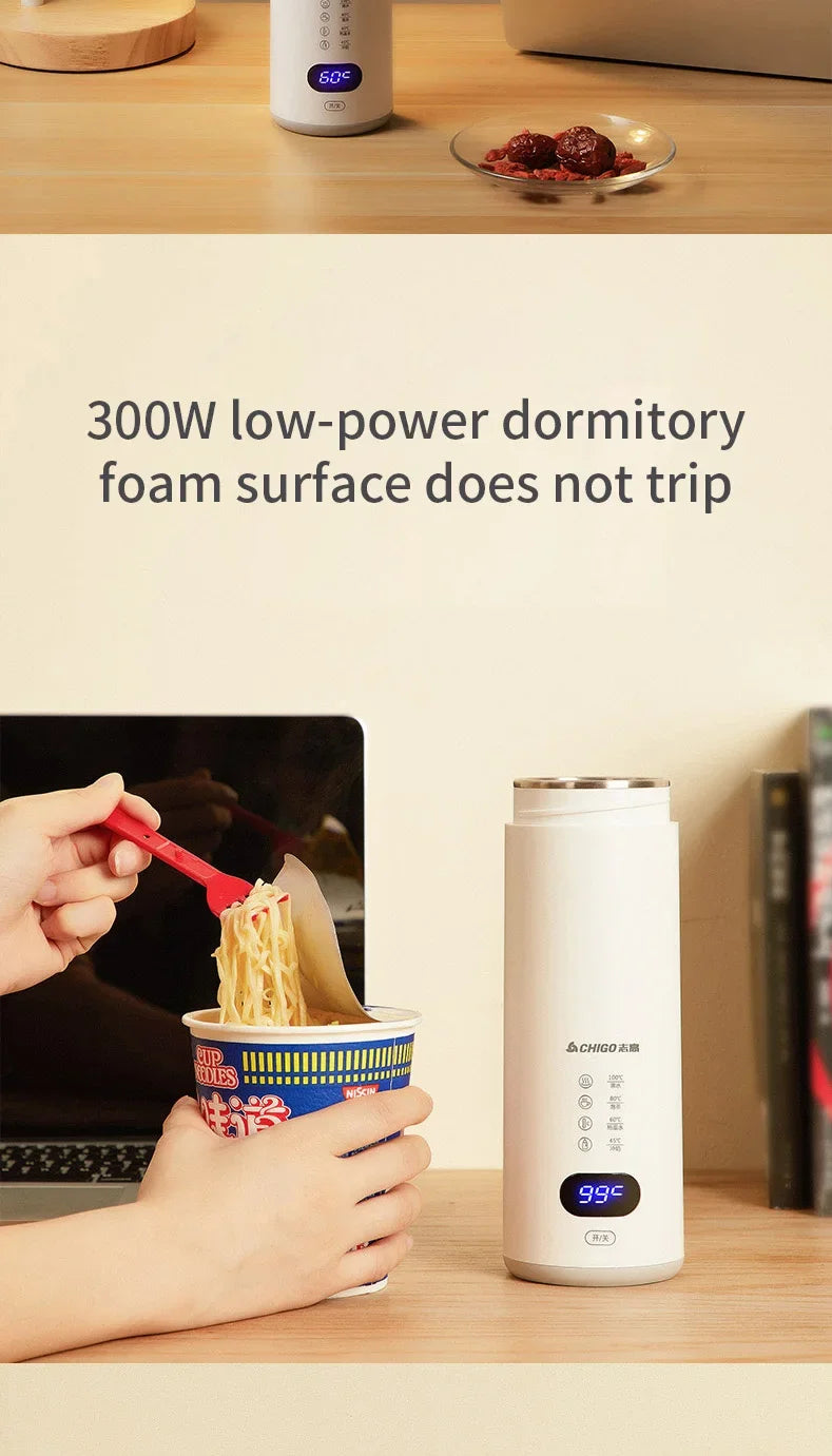 400ml Portable Smart Water Bottle Stainless Steel Thermos Temperature Display Leakproof Vacuum Flasks Coffee Cup Milk Mug