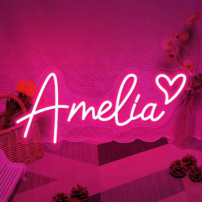 Custom Neon Sign Led Name Light for Kids Custom Name Signs Logo Birthday Lights Neon Led Personalized Gifts Bedroom Wall Decor
