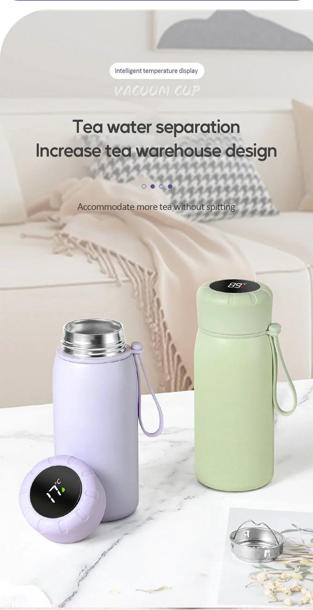 Smart Thermos Mug 316 Stainless Steel Thermos Bottle Vacuum Flasks For Girls Travel Thermal Water Bottle Tumbler Thermocup