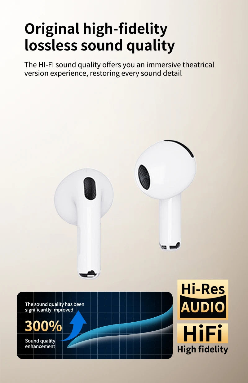 Original Air Pod Wireless Bluetooth Headset with Charging Compartment Microphone Touch Operation For All Smartphones