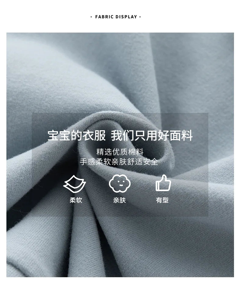 Baby Boys Clothes Spring Autumn Cartoon Cotton Sweatshirt Boys Girl's Pullover Fashion Comfortable Baby Hoodies Kids 0-3 Years