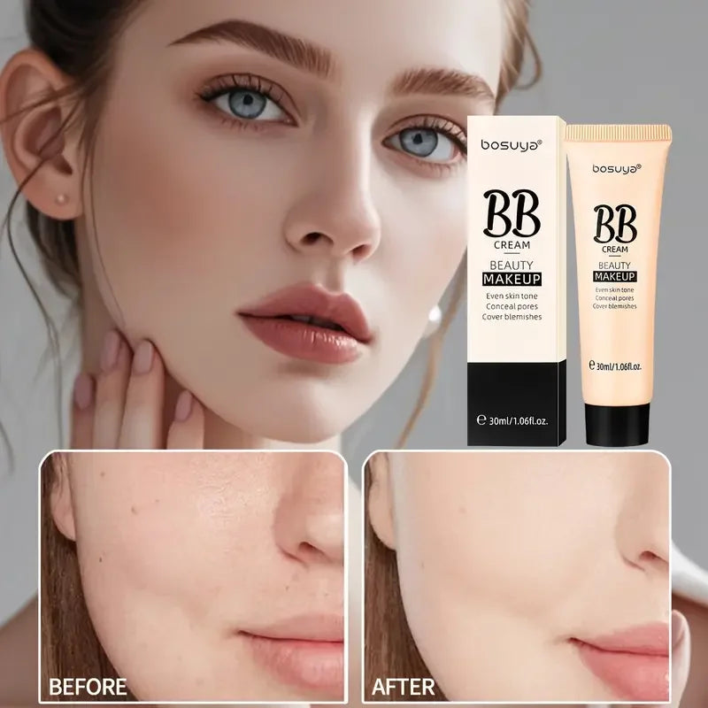 30ml Beauty BB Cream Foundation,Liquid Concealer,Long-Lasting Moisturizing Waterproof,Not Easy to Remove Makeup,Full Coverage