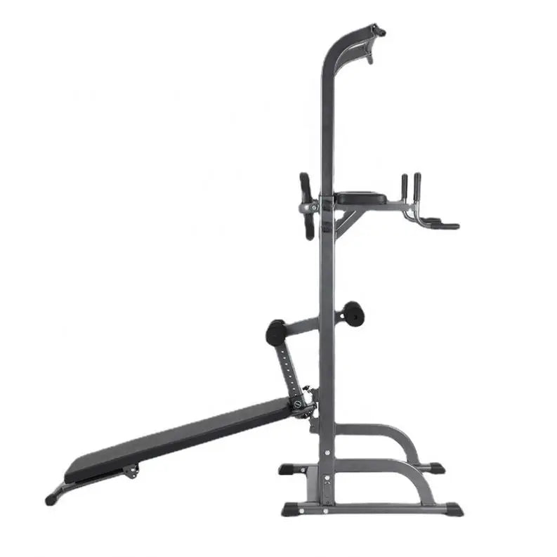 Fitness Equipment AB Straps Horizontal Bar Tower Multi Gym Machine Foldable Utility Weight Lifting Bench Pull Up Dip Station