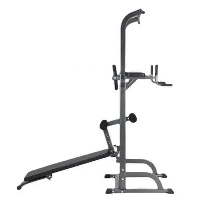Fitness Equipment AB Straps Horizontal Bar Tower Multi Gym Machine Foldable Utility Weight Lifting Bench Pull Up Dip Station