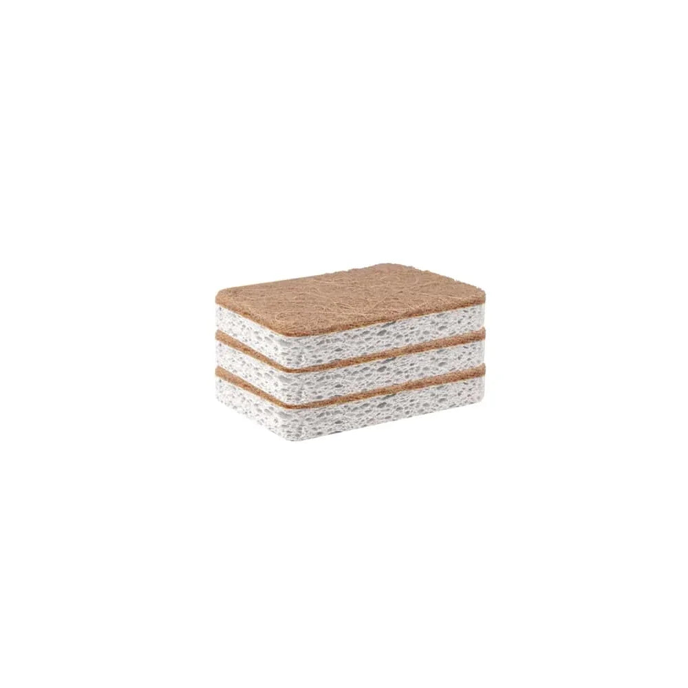 Biodegradable compostable cellulose and coconut scrubbing sponge -6 eco-friendly sponge tableware pieces ﻿
