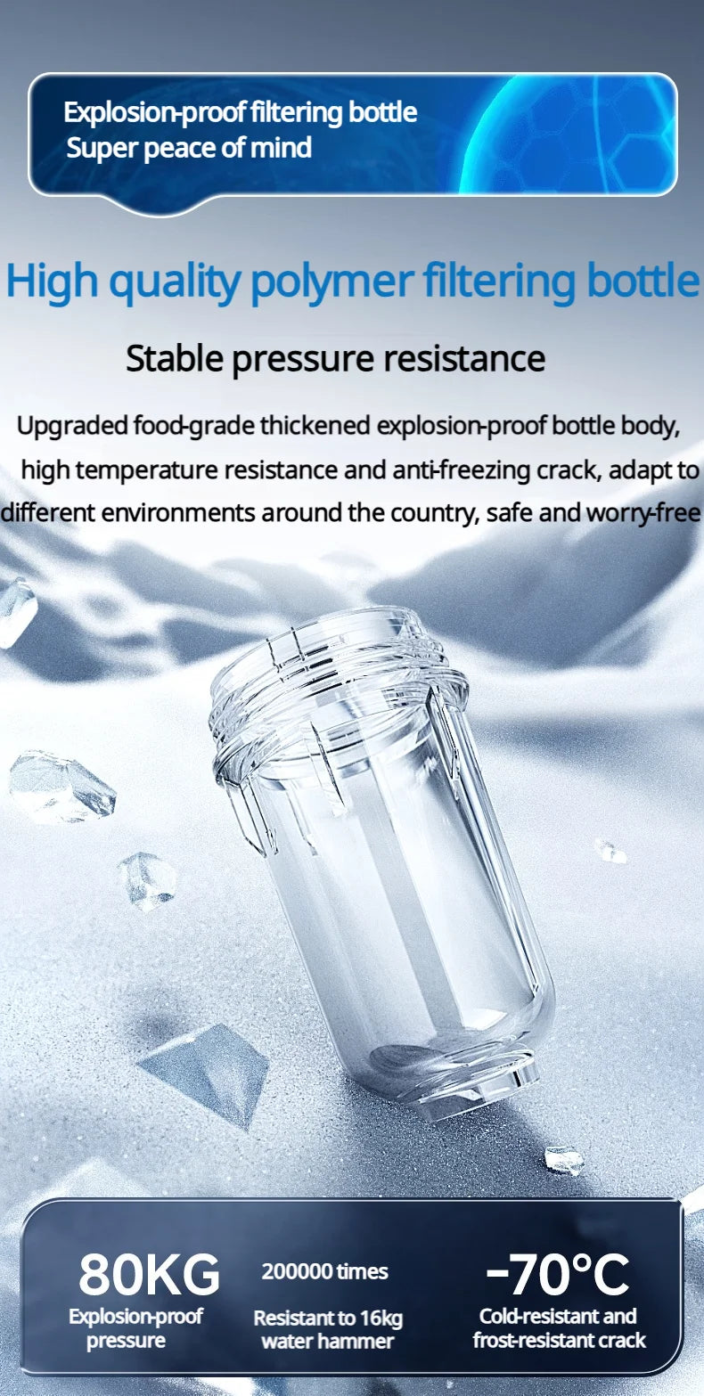 BORVA 8000L/H Smart Home Central Bionic Water Purification Pre-Filter with Automatic Timed Self-Cleaning and High Flow Rate