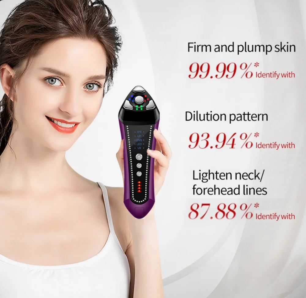 Portable Beauty Device Ems R&f Home Use Face Beauty Purple Facial Beauty Device skin care