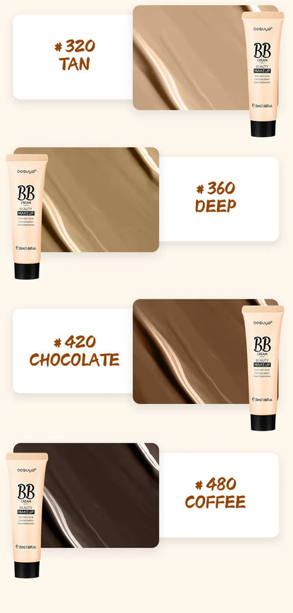 30ml Beauty BB Cream Foundation,Liquid Concealer,Long-Lasting Moisturizing Waterproof,Not Easy to Remove Makeup,Full Coverage