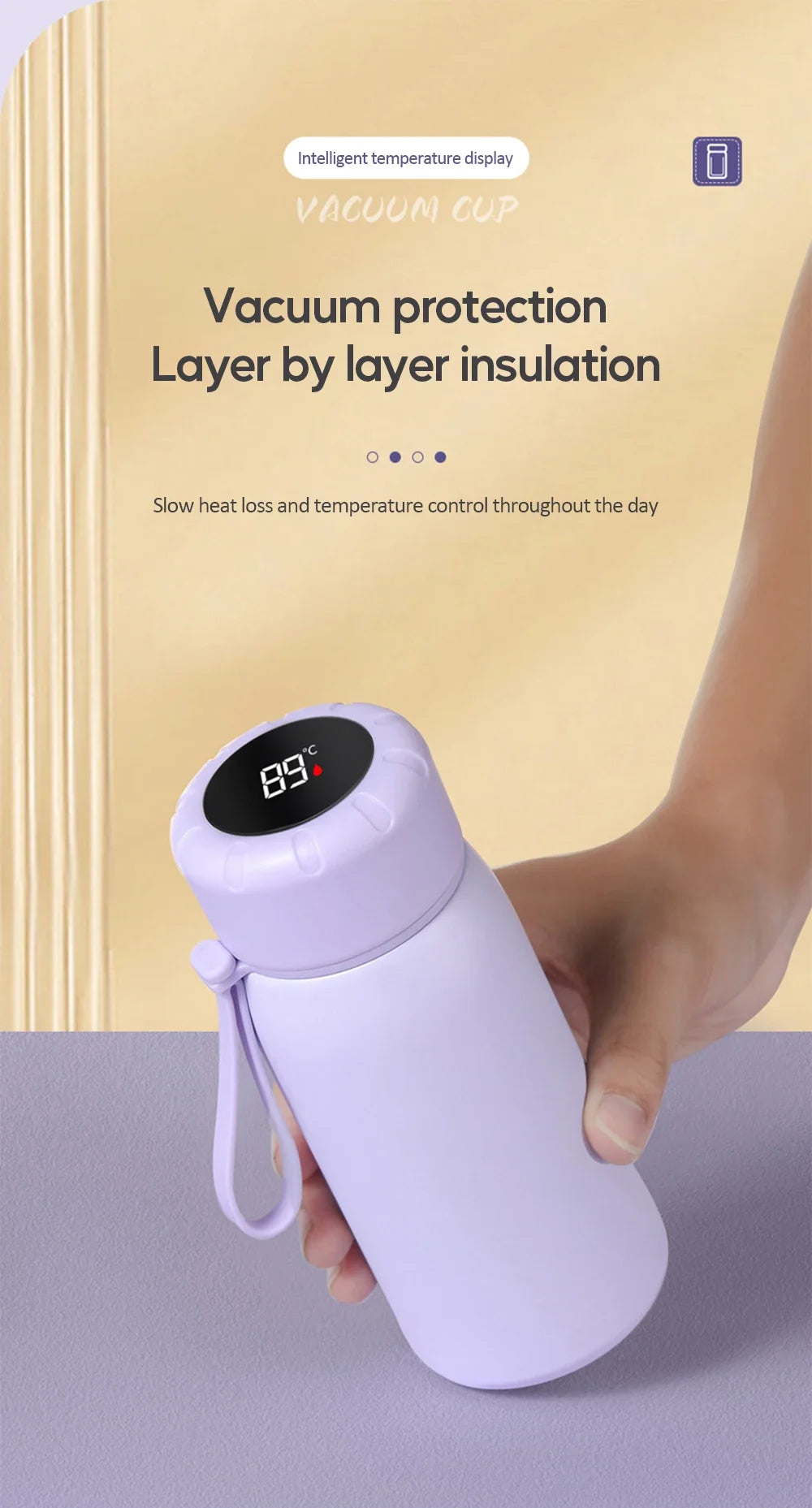 Smart Thermos Mug 316 Stainless Steel Thermos Bottle Vacuum Flasks For Girls Travel Thermal Water Bottle Tumbler Thermocup