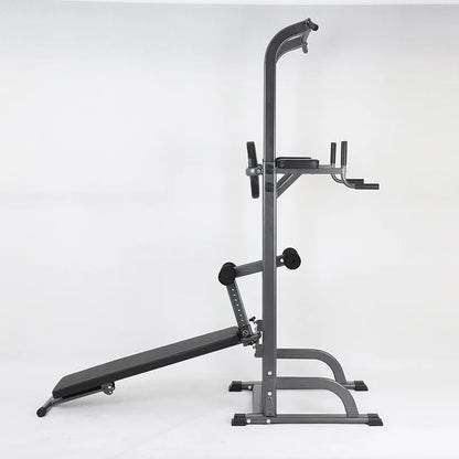 Fitness Equipment AB Straps Horizontal Bar Tower Multi Gym Machine Foldable Utility Weight Lifting Bench Pull Up Dip Station