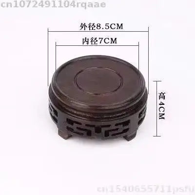 Eco-friendly Wooden Plant Stand Exquisite Carved Bonsai Holder Vase Flower Pot Sorting Table Shelf Home Decoration Wood Pedestal