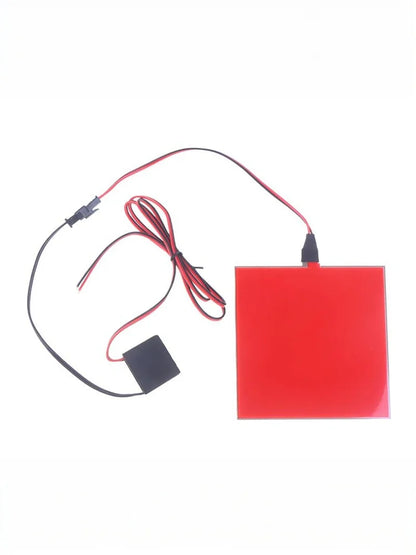 Electroluminescent Eco-friendly Light Source, 12V, Adjustable DIY Frame, Flexible 10x10cm EL Backlight.