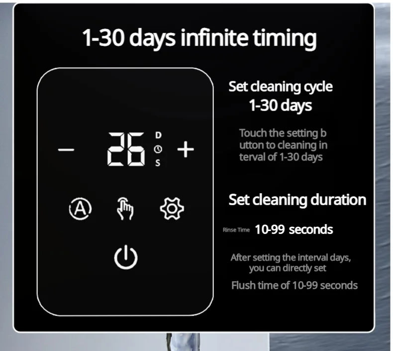 BORVA 8000L/H Smart Home Central Bionic Water Purification Pre-Filter with Automatic Timed Self-Cleaning and High Flow Rate