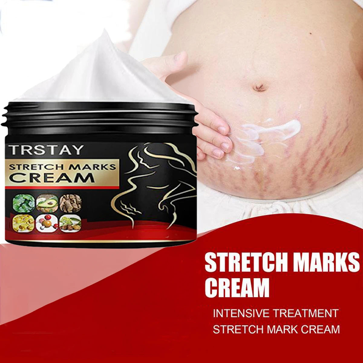 TRSTAY Stretch Mark Cream for Pregnancy Skin Replenish And Repair Cell Growth Promotion Maternity Striae Gravidarum Care