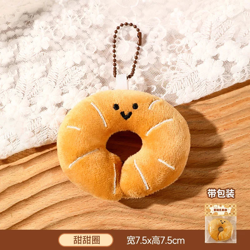 Cute Bread, Plush Bags, Pendants, Keychains, Creative Little Dolls  Accessories Wholesale  Cartoon Girl Backpack Accessories