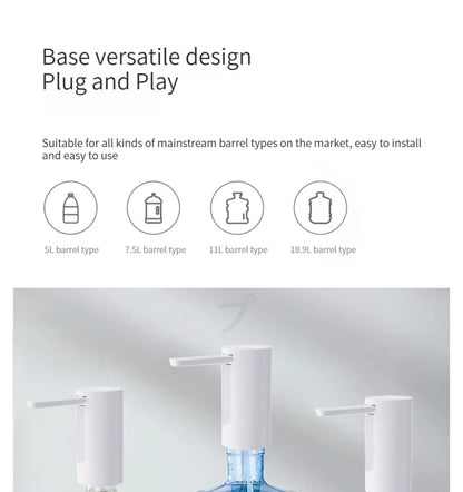 Xiaolang Smart Electric Water Dispenser Portable Automatic Water Pump for Household use Small Water fold Drinkware Kitchen