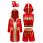 Children's Outfit Boys Robe Kids Muay Thai Fight Grappling Boxing Outfit Boxer Gloves Jerseys Training Clothes Martial Arts Sets