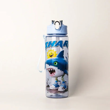 750ML Italian Brainrot Water Bottle Outdoor Drinking Cartoon Sports Cups Tung Tung Tung Sahur Tralalero Tralala Christmas Gift