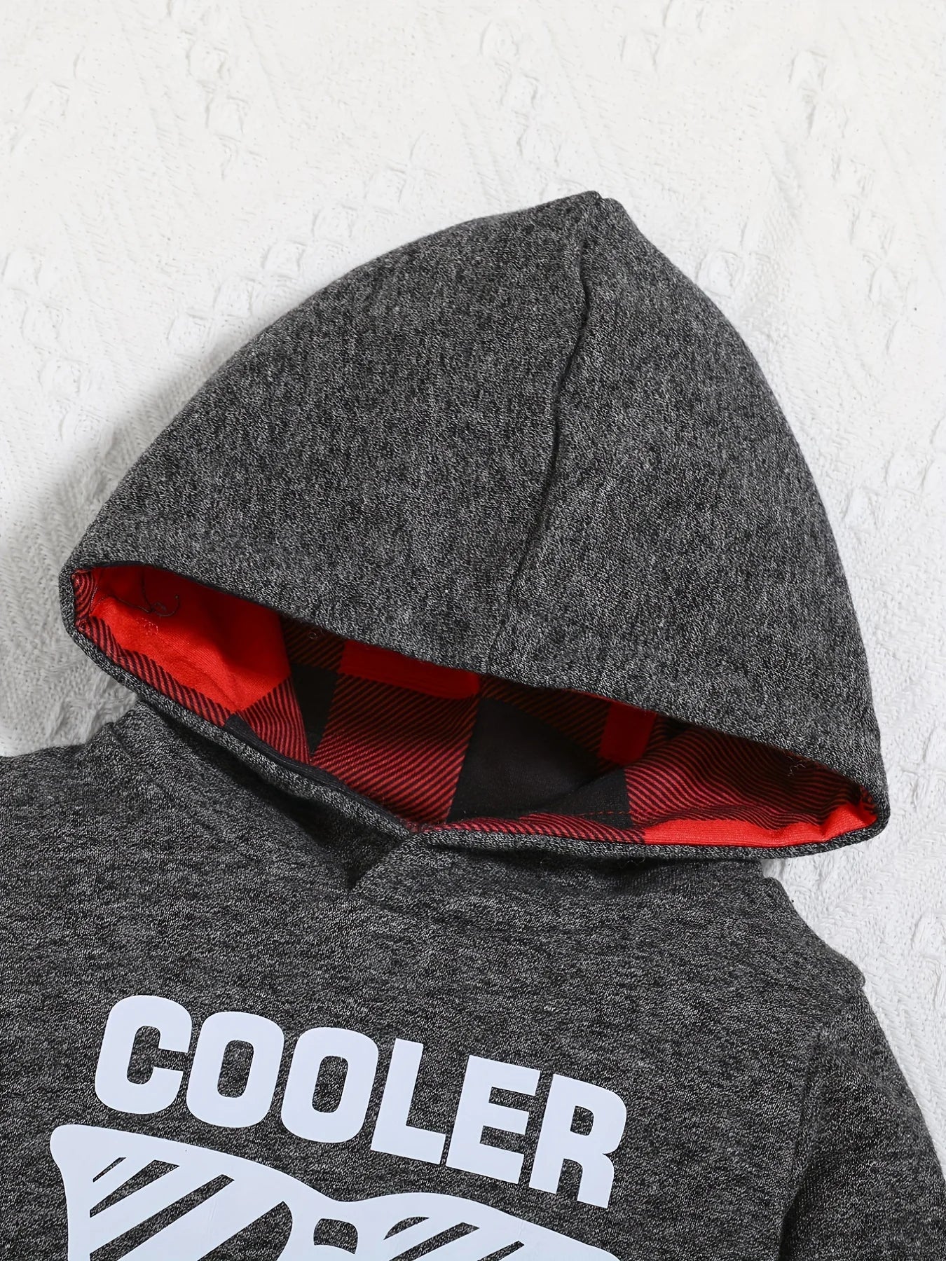 Boys Spring Autumn Casual Letter Print Hoodie And Pants Two-Piece Set Comfortable Breathable Clothing for Babies