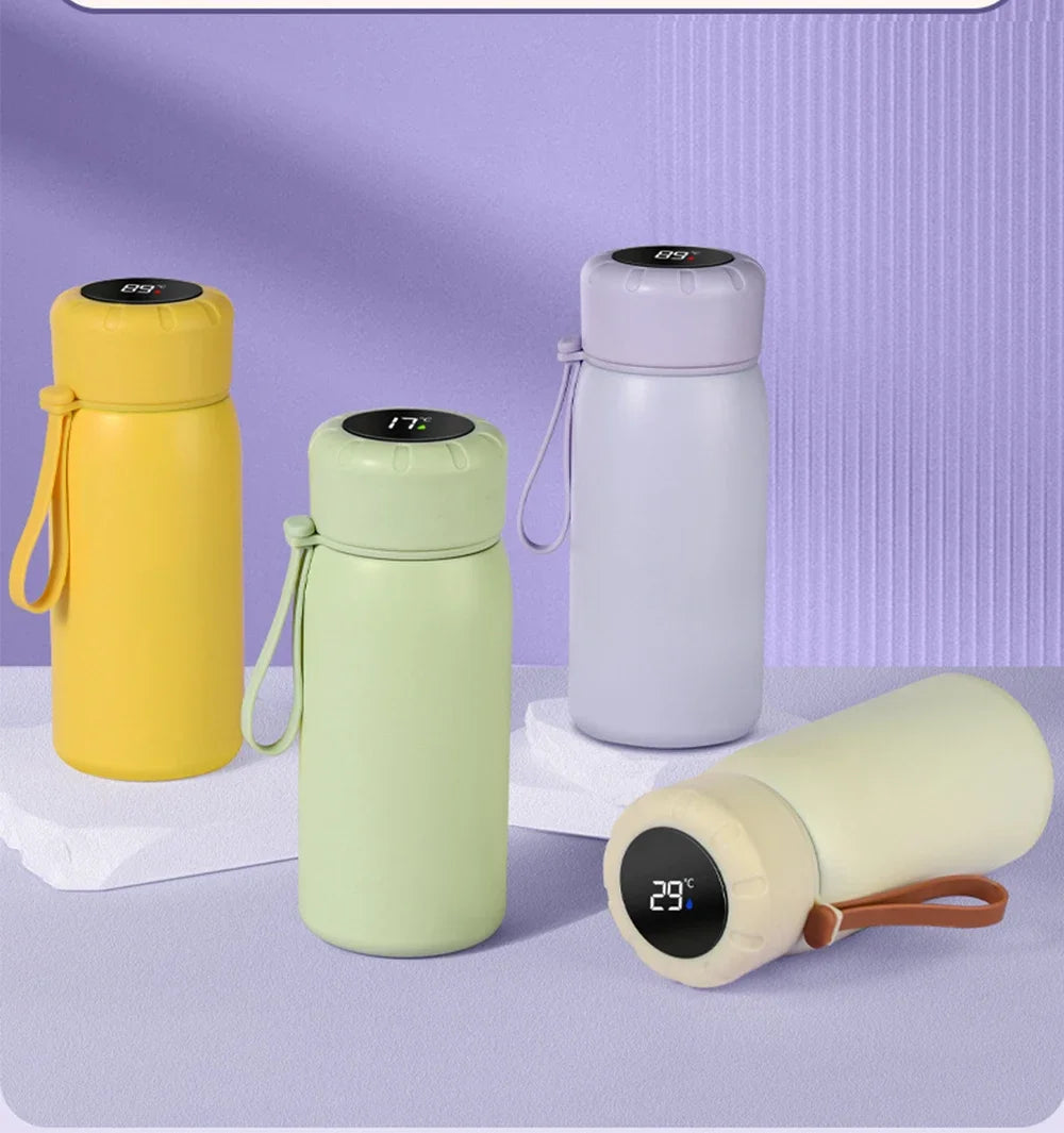 Smart Thermos Mug 316 Stainless Steel Thermos Bottle Vacuum Flasks For Girls Travel Thermal Water Bottle Tumbler Thermocup