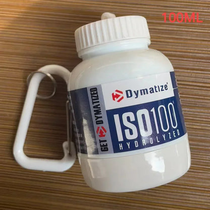 100ML Portable Protein Powder Bottle With Whey Keychain Health Funnel Medicine Box Small Water Cup Outdoor camping Container