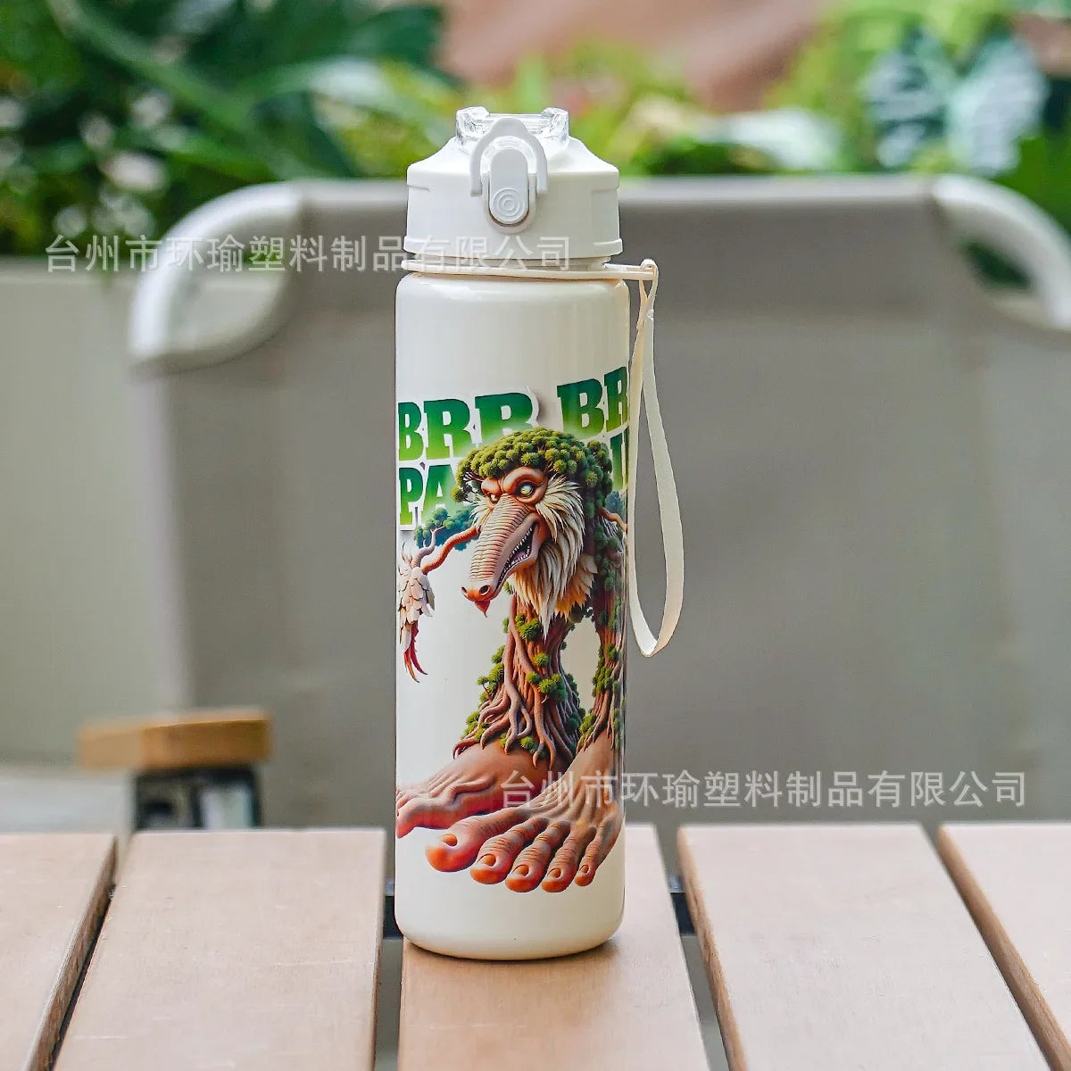 750ML Italian Brainrot Water Bottle Outdoor Drinking Cartoon Sports Cups Tung Tung Tung Sahur Tralalero Tralala Christmas Gift
