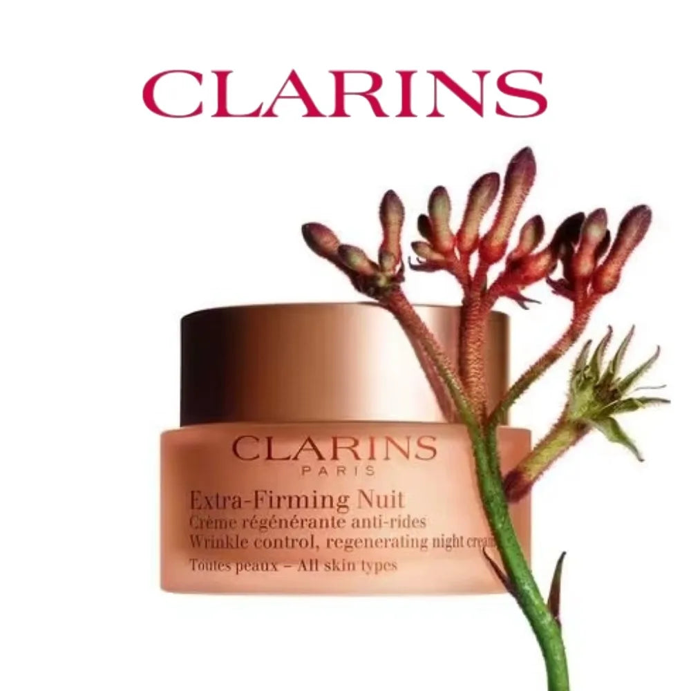 Clarins Extra Firming Nuit Wrinkle Control, Regenerating Night Silky Cream 50ml, for All Skin Types, Original SkinCares