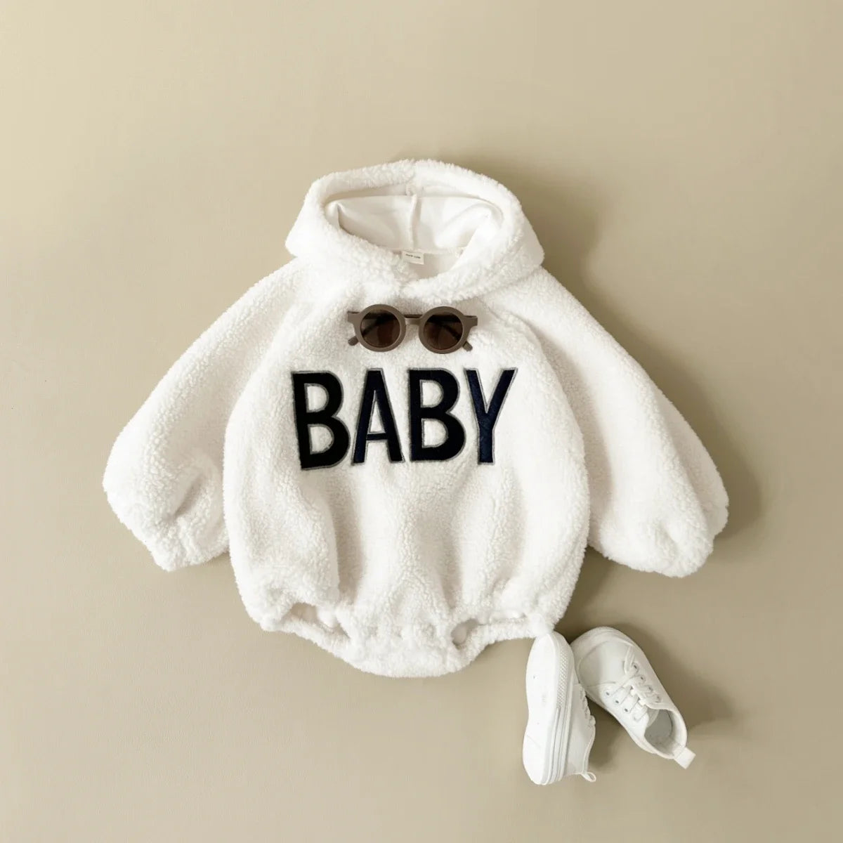 Baby Boy Clothes Newborns Fashion Hooded Romper Autumn Winter Toddler Girls Smooth Warm Sweater Tops Pants  BodySuit 0-18 Months