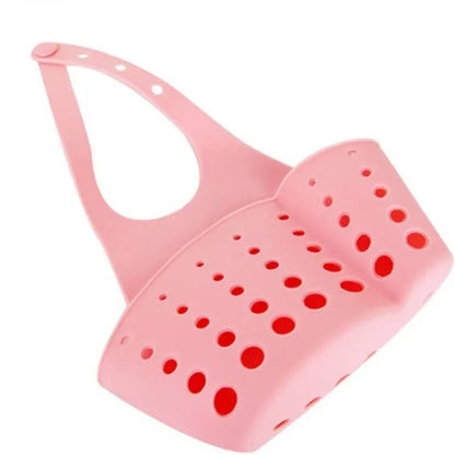 Drain Basket, Sink Holder, Storage Tools, Kitchen Bathroom Storage Shelf, Sponge Holder, Kitchen Drain Basket Draining Rack