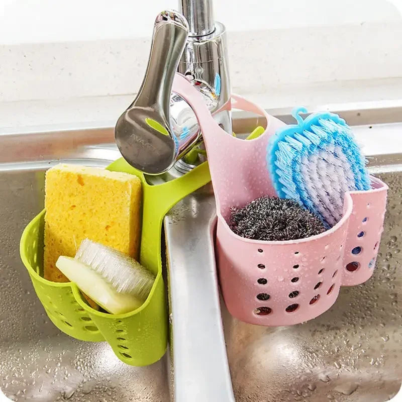 Drain Basket, Sink Holder, Storage Tools, Kitchen Bathroom Storage Shelf, Sponge Holder, Kitchen Drain Basket Draining Rack