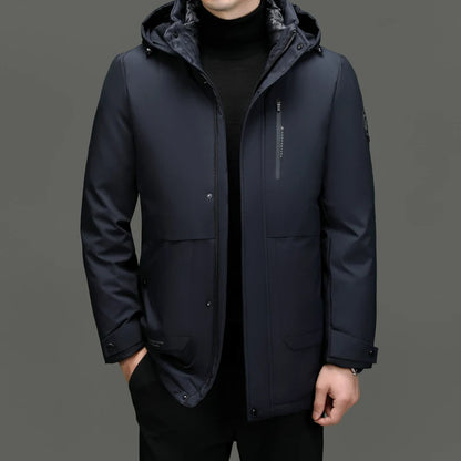 Top Grade Thicken Fashion Casual Outerwear Winter Designer Hooded Parka Coat Warm Mens Newest Jacket Windbreaker Mens Clothes