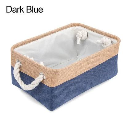 Home Supplies Sundries Sorting Basket Folding Linen Organizer Box Underwear Socks Baby Toys Storage Basket