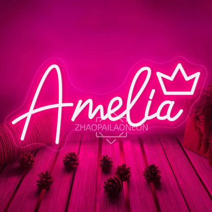 Custom Neon Sign Led Name Light for Kids Custom Name Signs Logo Birthday Lights Neon Led Personalized Gifts Bedroom Wall Decor