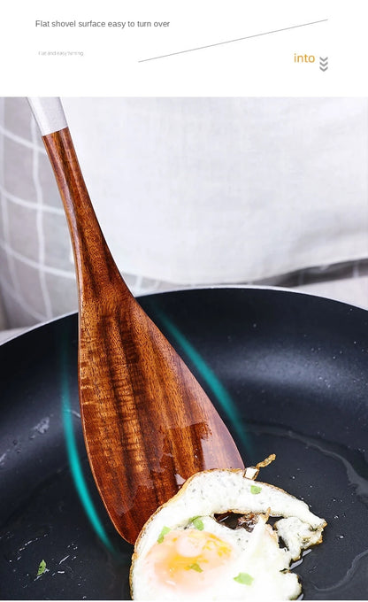 Solid Wood Cooking Tool Set Eco-friendly Teak Spatula Rice Scoop Environmental Protection Tableware Household ковшик кухонный
