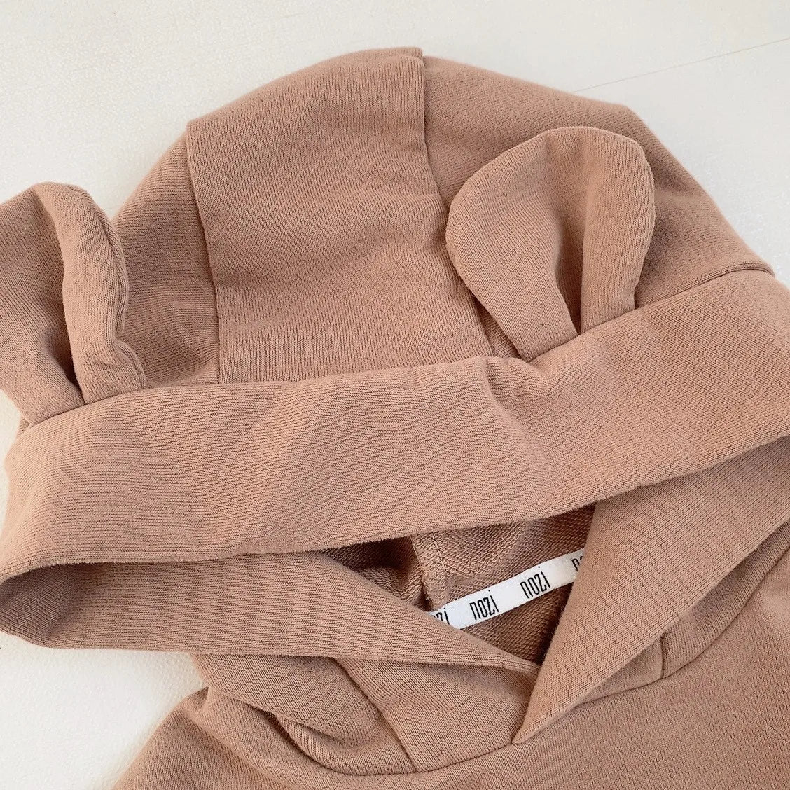 2023 Spring New Baby Boy Bear Hooded Sweatshirt Toddler Girls Cotton Clothes Embroidery Tops Kids Hoodies Outwear