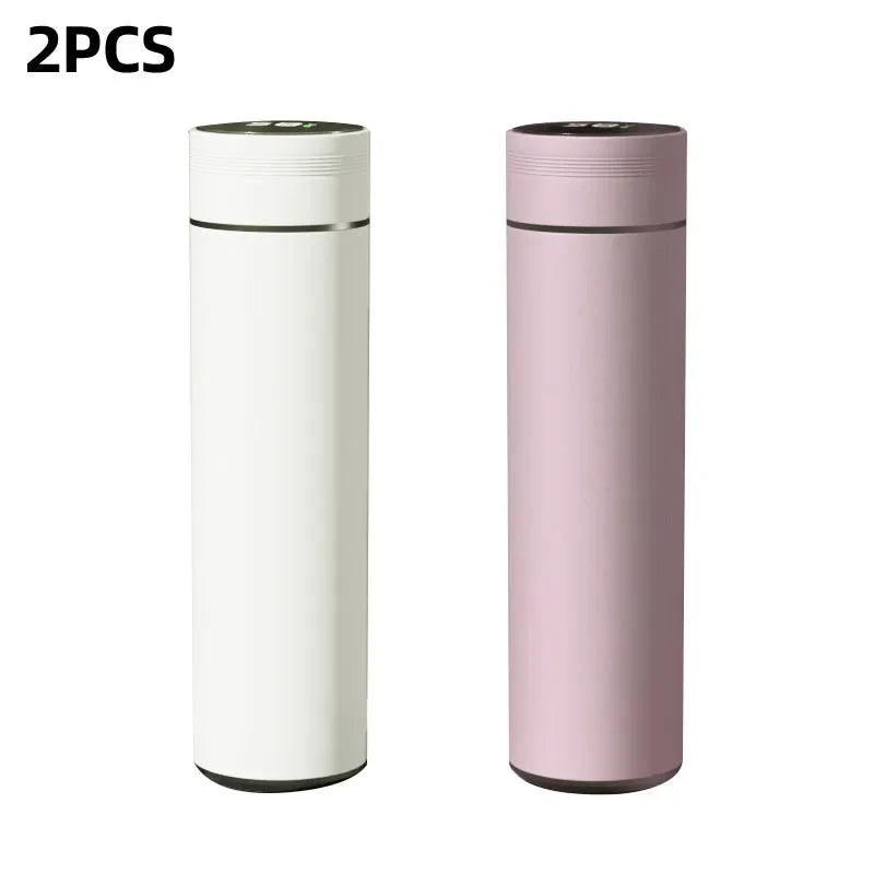 480ml Smart Water Bottle Thermal Custom Logo 304 Stainless Steel Led Water Bottle with Temperature Display Christmas Gift